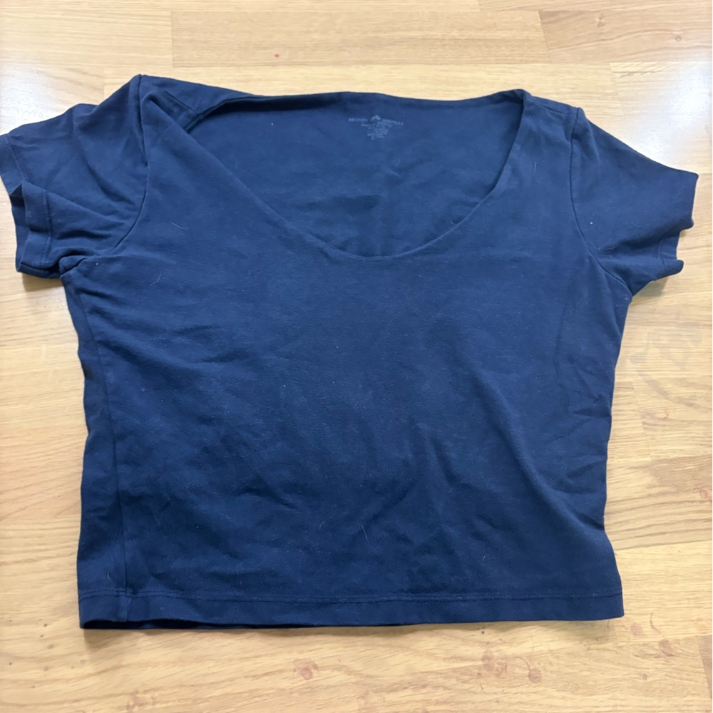 Brandy Melville Navy Blue Crop Top